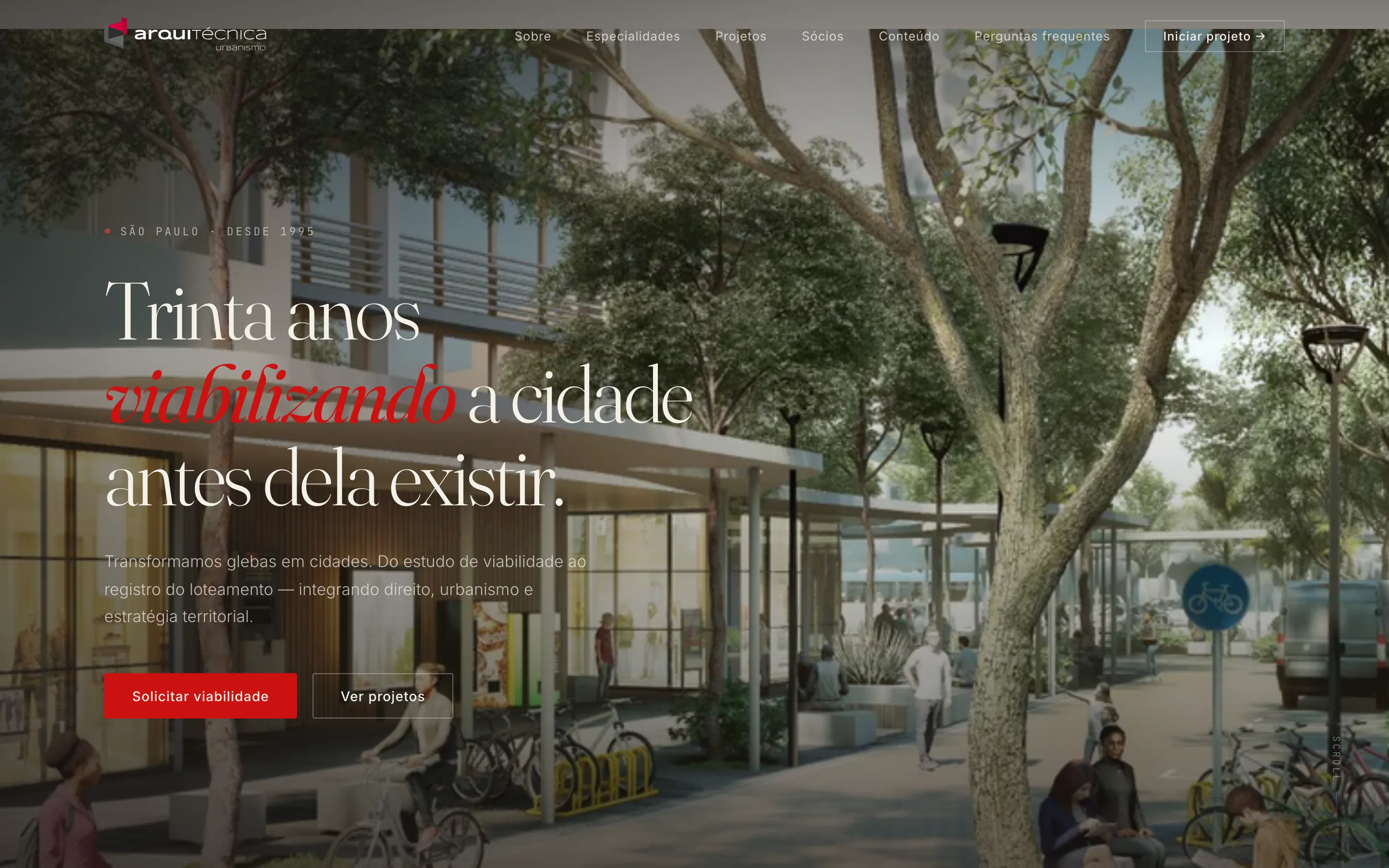 arquiTécnica Urbanismo — Site for a thirty-year urban planning practice